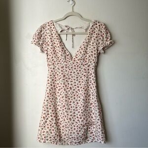 Princess Polly Kacey White & Pink Floral Mini Dress 4